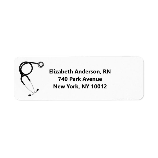 Healthcare Return Address Label (Front)