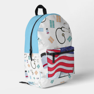 Healthcare US Flag Medical Backpack