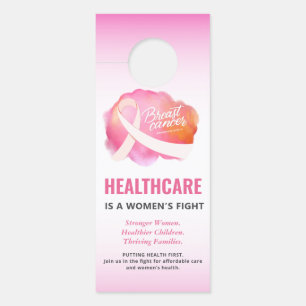 Healthcare Women’s Fight Awareness Fundraiser 2026 Door Hanger