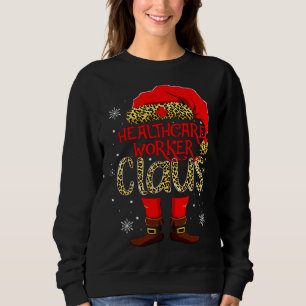 Healthcare worker Claus Leopard ELF Sweatshirt
