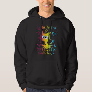 Healthcare Worker Life Everything Is Fine Colorful Hoodie
