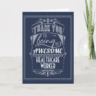 Healthcare Worker Thank You Appreciation Card