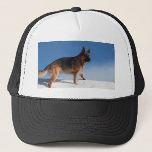 Healthy And Happy German Shepherd Dog Trucker Hat