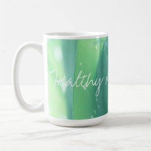 Healthy And Natural Green Leaves Mug Cup