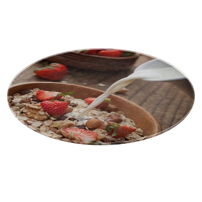 Healthy breakfast cutting board (Corner)