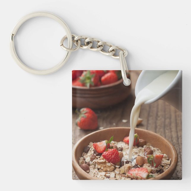Healthy breakfast key ring (Front)