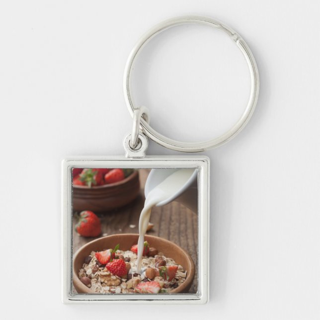 Healthy breakfast key ring (Front)
