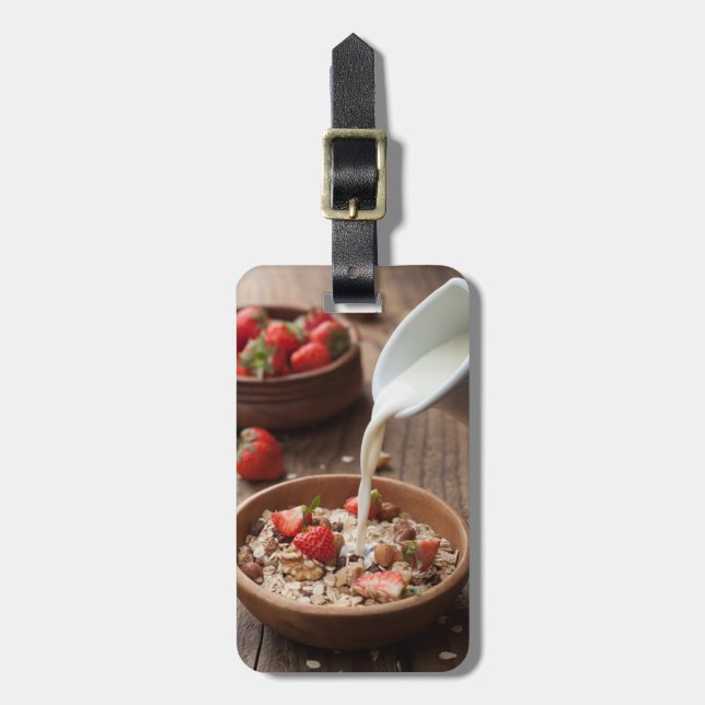 Healthy breakfast luggage tag (Front Vertical)