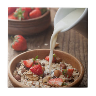 Healthy breakfast tile