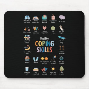 Healthy Coping Skills Psychologist Mental Health A Mouse Pad
