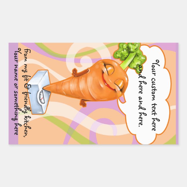 Healthy diet carrot sticker (Front)