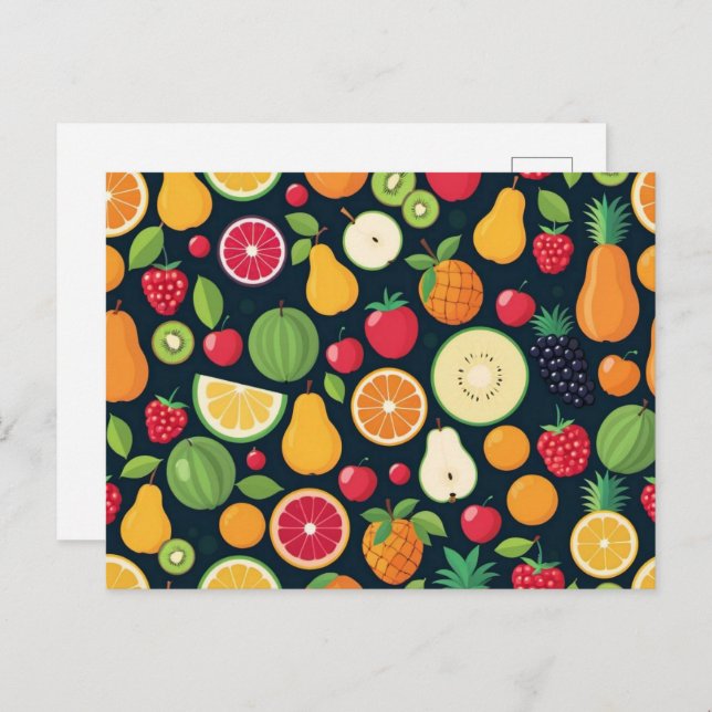 Healthy diet, Postcrossing Postcard (Front/Back)