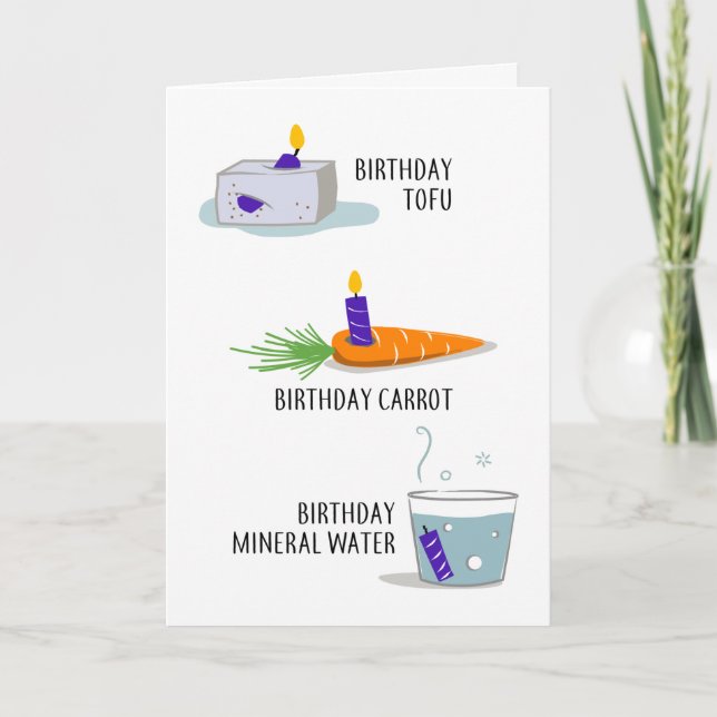 Healthy Food Birthday Card (Front)
