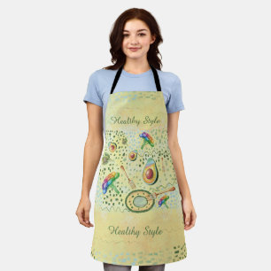 Healthy food funny vegetables apron