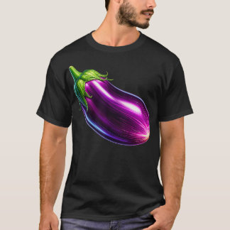 Healthy Food Purple Vegetable Drawing Vegans Art E T-Shirt