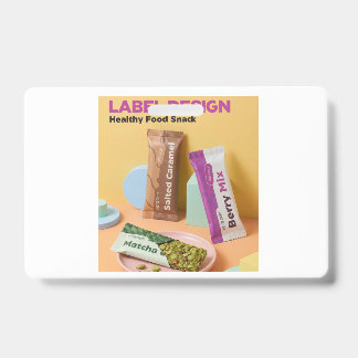 Healthy food Snack A beautiful logo design on the  ID Badge