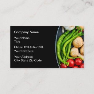 Healthy Food Theme Business Card
