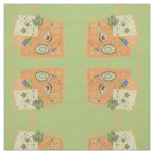 Healthy food vagetable art fabric