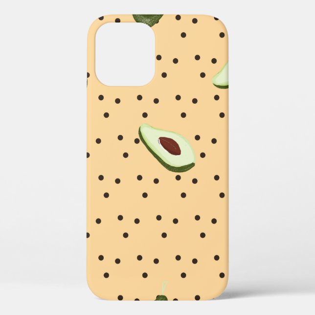 Healthy foods. Seamless avocado pattern,  avocado  Case-Mate iPhone Case (Back)