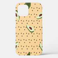 Healthy foods. Seamless avocado pattern, avocado