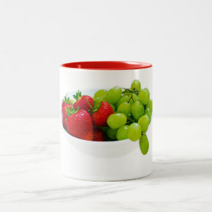 Healthy Fruit Salad Destiny Gifts Two-Tone Coffee Mug