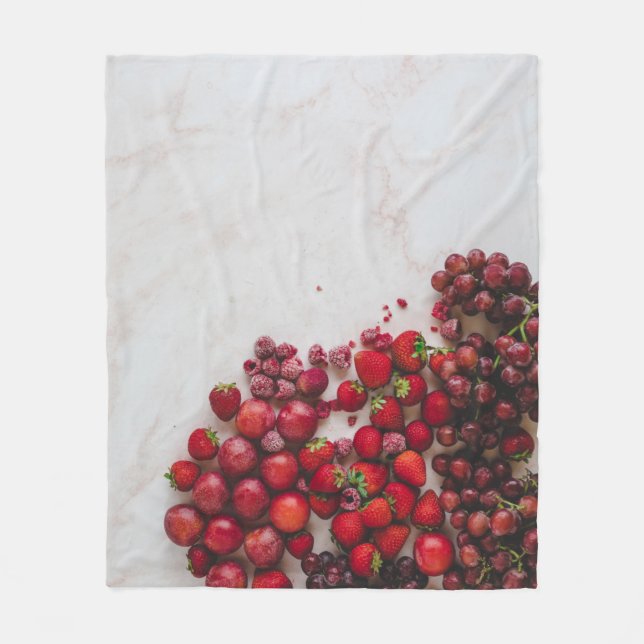 Healthy Fruits Fleece Blanket (Front)