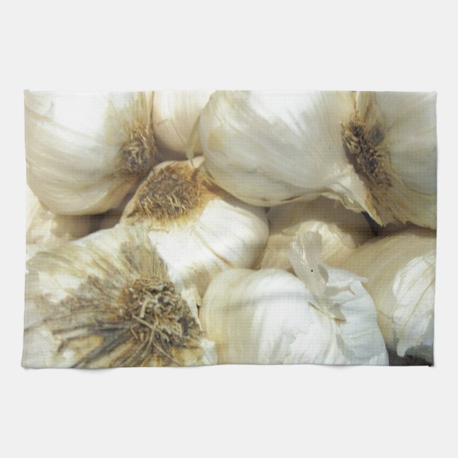 Healthy Garlic Tea Towel (Horizontal)