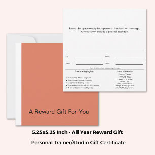 Healthy Habits Coach Reward Gift Certificate