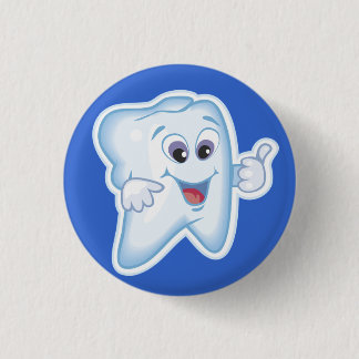 Healthy Happy Tooth 3 Cm Round Badge