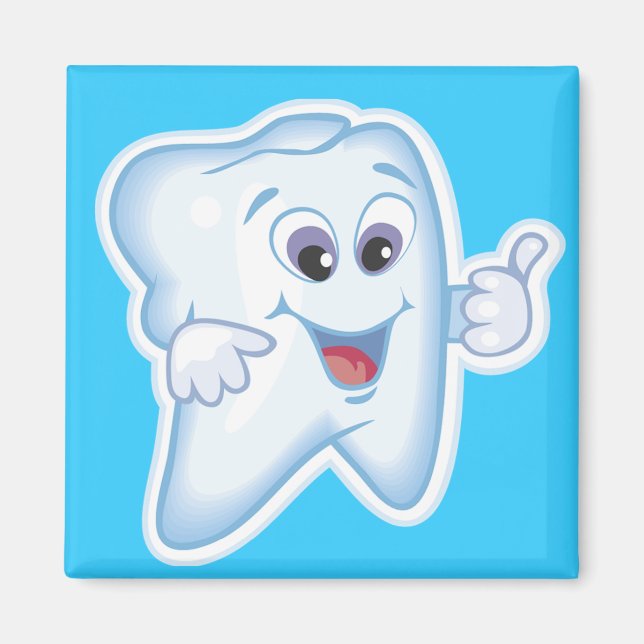 Healthy Happy Tooth Magnet (Front)