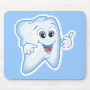 Healthy Happy Tooth Mouse Pad