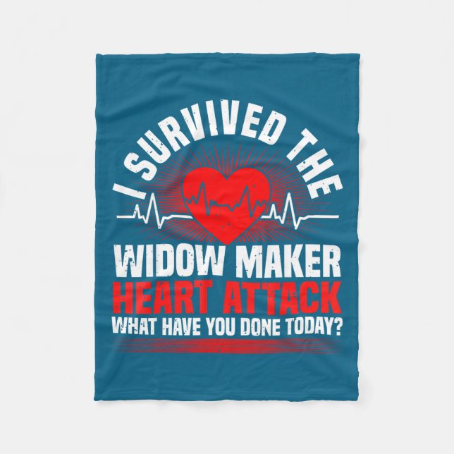 Healthy Heart Disease, Heart Surgery &amp; Cardiac Fleece Blanket (Front)