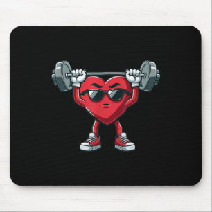 Healthy Heart Heart Disease Awareness Weightliftin Mouse Pad