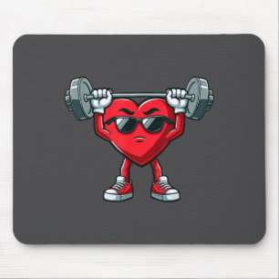 Healthy Heart Heart Disease Awareness Weightliftin Mouse Pad