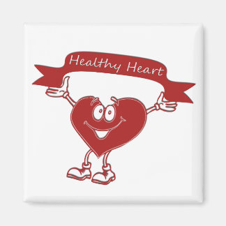 Healthy Heart man  awareness symbol cardiology Magnet