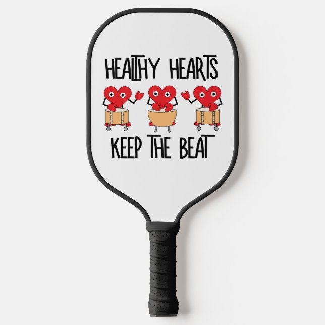 Healthy Hearts Pickleball Paddle (Front)
