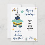 Healthy Holiday Mittens Hand Sanitizer Gift Card<br><div class="desc">Happy holidays and a healthy New Year!  These holiday mitten themed cards are a cute way to package up your mini hand sanitizer gift!  Simply attach the hand sanitizer to the card with tape.</div>