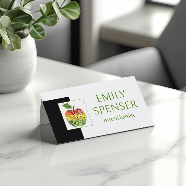 Healthy Life Nutritionist Fruit Apple Cute Card (Perfect for business)