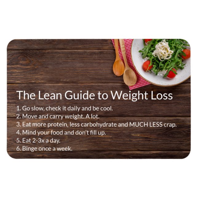 Healthy Life: The Lean Guide to Weight Loss Magnet (Horizontal)