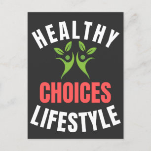 Healthy Lifestyle Choices Postcard