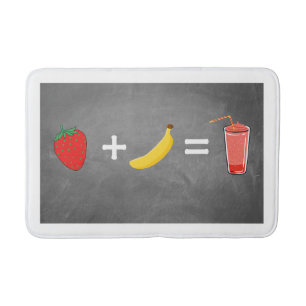 Healthy lifestyle design bath mat