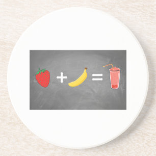 Healthy lifestyle design coaster