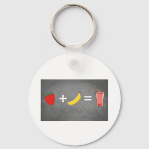 Healthy lifestyle design key ring