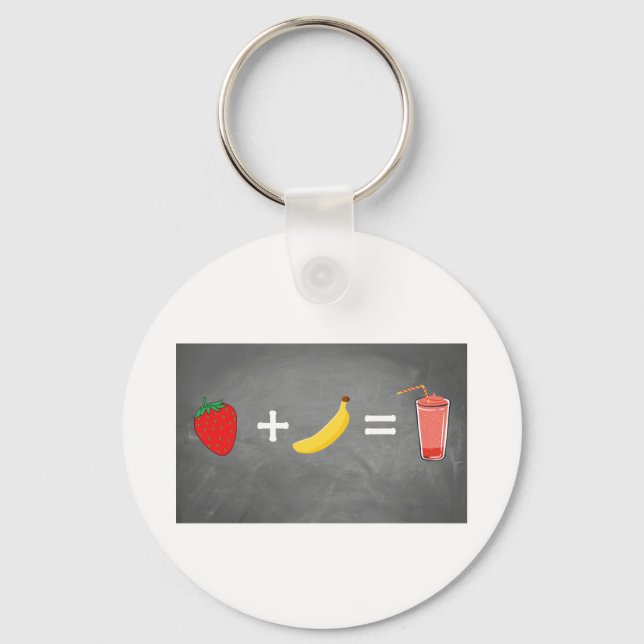 Healthy lifestyle design key ring (Front)