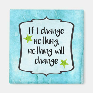 Healthy Lifestyle Fitness Change Affirmation Quote Magnet