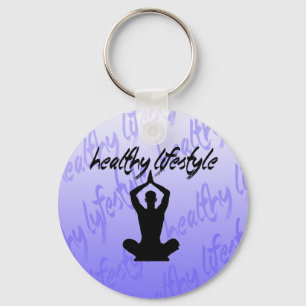 Healthy Lifestyle Keycahin Key Ring