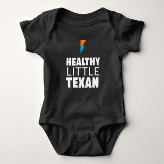Healthy Little Texan - Black Baby Bodysuit