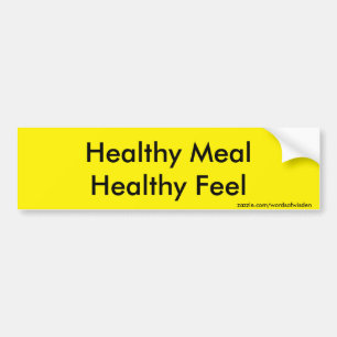 Healthy Meal Bumper Sticker