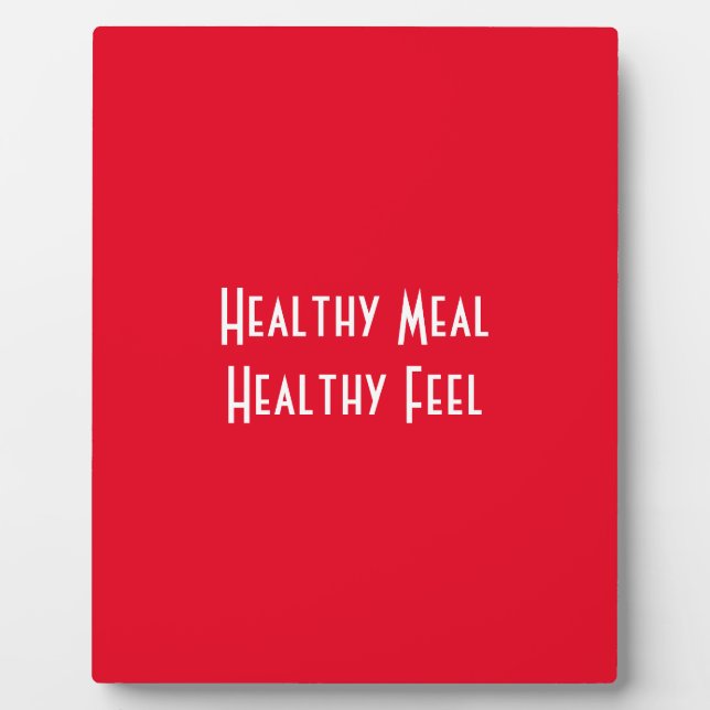 Healthy Meal Plaque (Front)