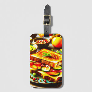 Healthy Meets Indulgent: A Grilled Cheese Delight Luggage Tag